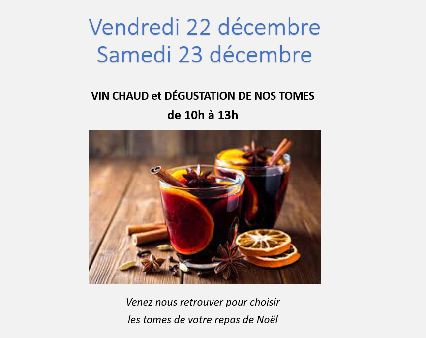 2023.12 Vin chaud et dégustation fin d'année